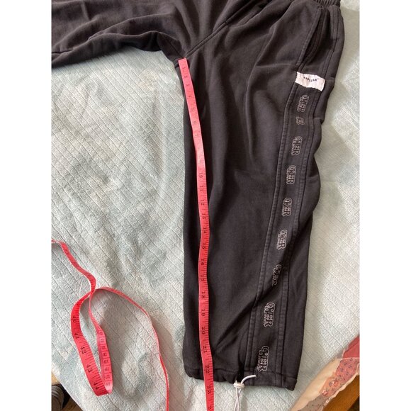 Butcher Youth Black Sweatpants Medium Rapstar Cher Drawstring Waist and Cuffs - Picture 7 of 8